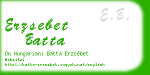 erzsebet batta business card