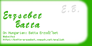 erzsebet batta business card